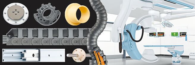 易格斯的動態工程塑膠產品已在影像診斷、重症監護、治療、眼科和牙科器械等領域成功應用多年。圖／易格斯提供