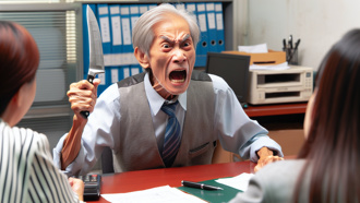 领不到退休金急了！基隆翁呛劳保局女员工「把你头剁掉」还想咬警