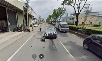 Google Maps街景車遭追撞 車禍畫面自己上傳街景圖