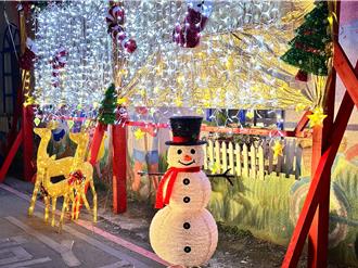 新北三芝耶誕點燈7日傍晚登場 隧道燈海超吸睛