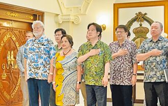 賴清德過境 關島總督官邸奏我國歌