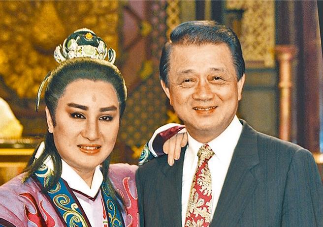 歌仔戏国宝杨丽花与其夫婿洪文栋。（中时资料照片）