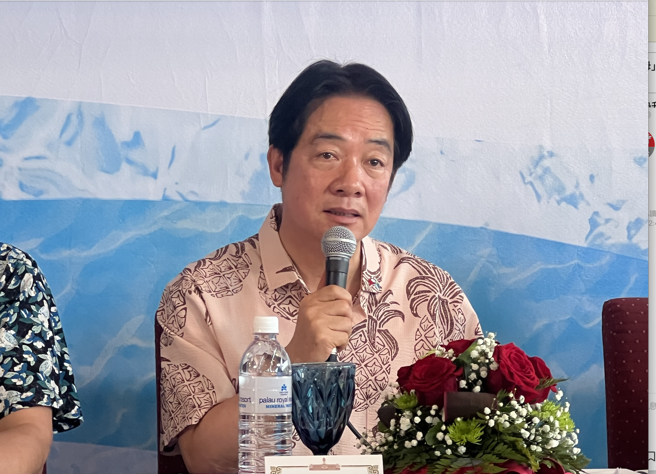 「中國台北隊」掀波  賴清德：一手交流  一手共機、共艦擾台  違背交流本意。（曾薏蘋攝）