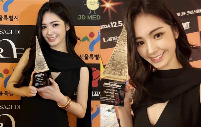 雷嘉汭获颁「亚洲新锐演员奖」。（凯渥提供）