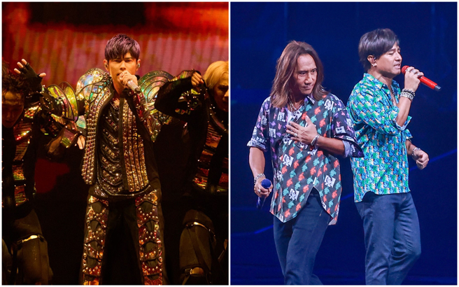 周杰倫大巨蛋6日第2場演唱會，和動力火車一起熱情開唱。（圖／杰威爾音樂提供、中時資料照）