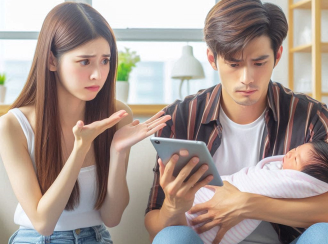 台南一名女子小美（化名）在婚姻期間，驚悉丈夫阿德（化名）與另一女子小萱（化名）發生不正當關係，甚至育有一名未成年子女。（示意圖、與本案無關／AI生成）