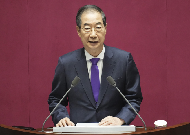 南韓總理韓悳洙（Han Duck-soo）的資料照。（美聯社）