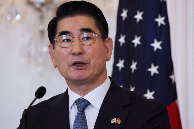 南韩前防长金龙显教唆戒严，主动请辞。（图／路透）