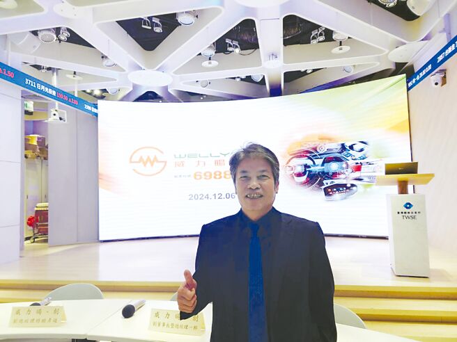 威力旸董事长刘一郎乐观公司营运成长动能。图／陈慜蔚