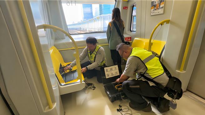 經施工單位全力搶修，新北環狀線9日起將動態測試延伸至全線。（新北捷運公司提供）