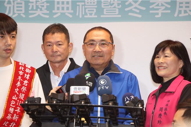 新北市長侯友宜表示，不允許任何境外勢力影響台灣的國家安全和民主。（王揚傑攝）