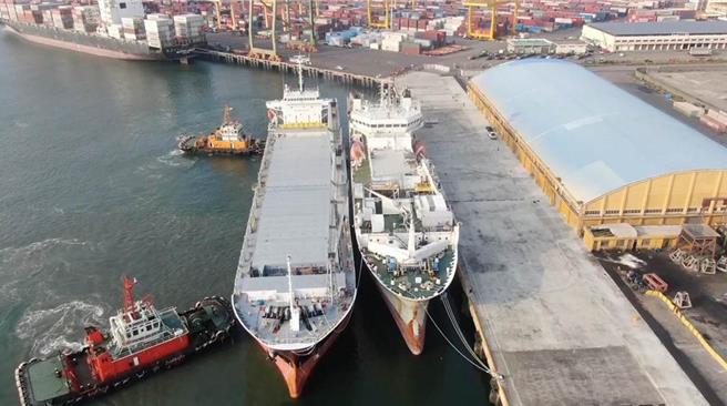 台中港常有船只进出，图为示意图，非当事货船。（港务公司提供／李京升台中传真）