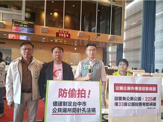 台中市公園公廁225座 僅1成4有監視器