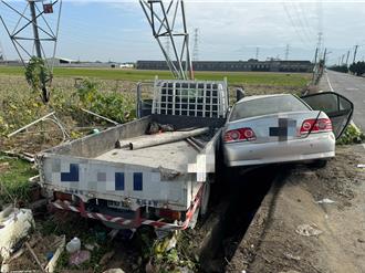3人同車相約去看地竟與貨車撞擊！　害車輛衝下農田釀1死2傷