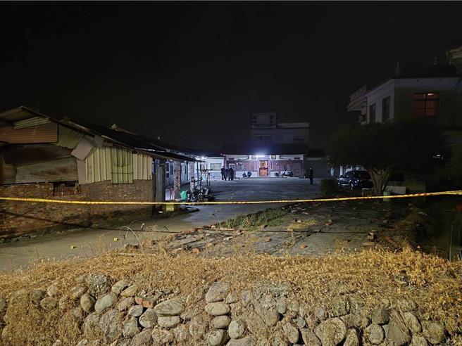 高雄美浓8日传出命案，图为案发现场。（翻摄照片／林瑞益高雄传真）