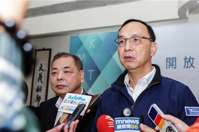 前立法院長王金平的動作被外界認為有可能是要參與明年的黨主席的問題，朱立倫回應，國民黨現階段就是非常的團結，大家一致對外，不會受到任何的謠言或任何的見縫插針的影響。（羅浚濱攝）