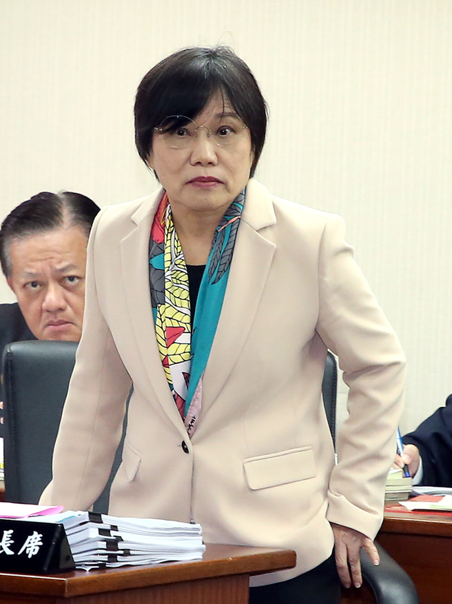 内政部长刘世芳（见图）9日出席立法院内政委员会。（赵双杰摄）