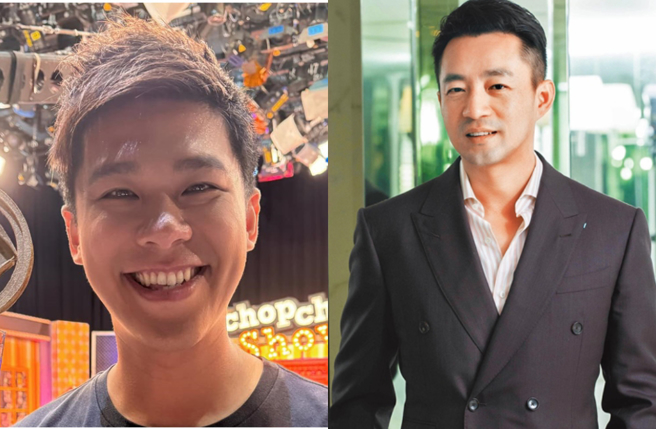 葛斯齐(左)邀请汪小菲(右)参加生日趴。（图/ 葛斯齐脸书、中时资料照）