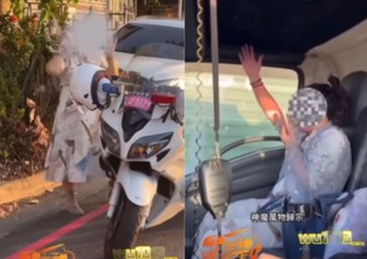 台中自撞跳舞姊竟有後續！ 拖吊車上做「這件事」司機險崩潰