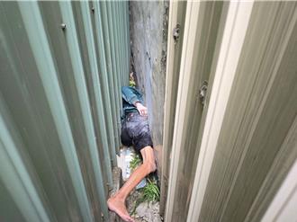 嘉義84歲老翁受困防火巷遭鐵皮夾住 消防破壞救出