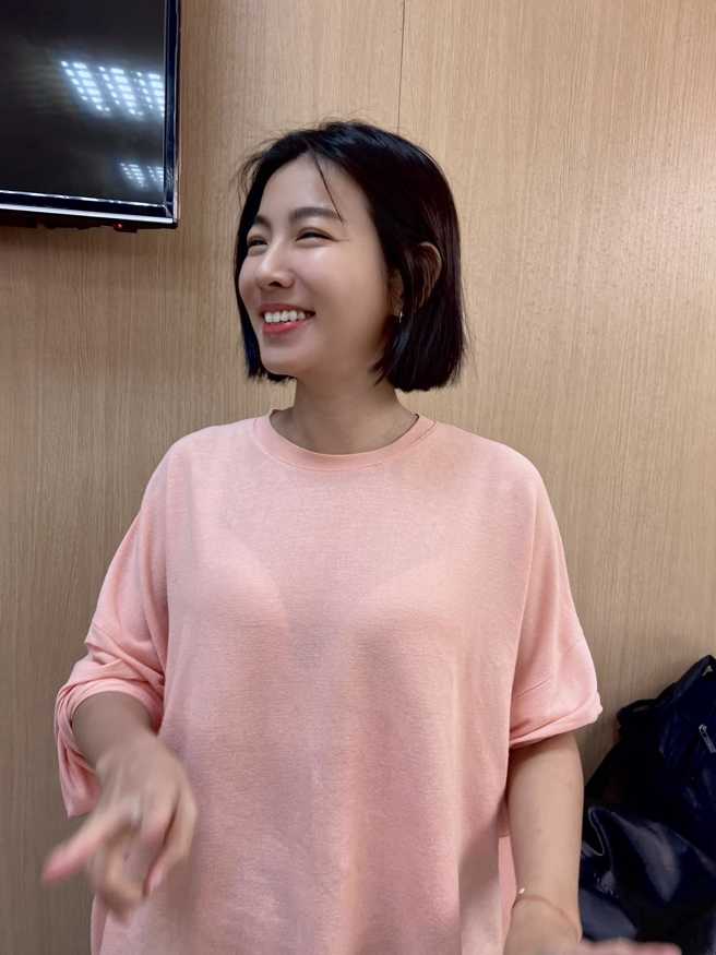 米可白误穿超浅透明内衣出门。（米可白脸书）