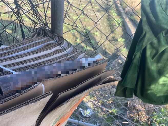 越南籍逃逸移工陈姓男子涉嫌杀死同乡的裴姓男子，图为犯案的凶刀。（警方提供／林瑞益高雄传真）