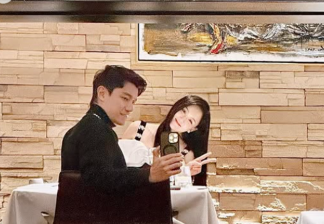 陈乔恩与老公一起去吃一家台北米其林2星的餐厅。（图／翻摄自陈乔恩IG）