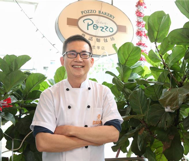 主厨林弘富同时也是麵包坊总经理，关心客人需求，严选食材推出美味烘焙。（王英豪摄／吴娮翎台北传真）