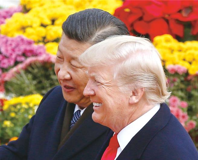 川普透露近日才与习近平进行沟通。图／美联社