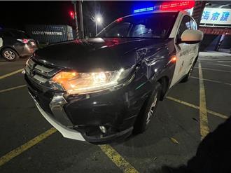芦洲警驱赶噪音车急切车道    后方骑士遭警车击落