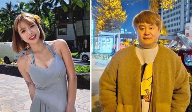 网路节目《木曜4超玩》前制作人李俊杰（外号：陈百祥）被爆与同为YouTuber的「一只阿圆」（左）恋爱ing。（图／翻摄自百祥、一个阿圆IG）