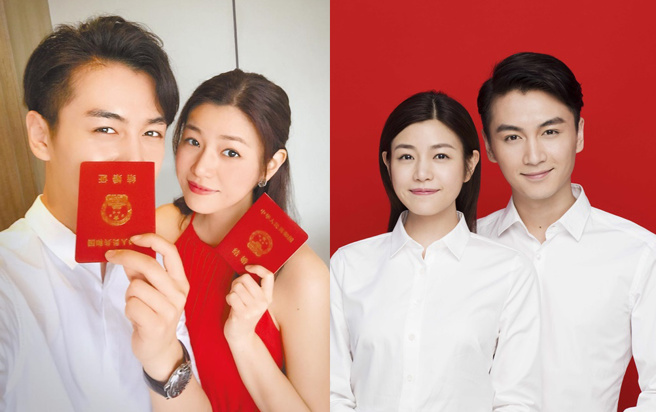 陈晓、陈妍希婚姻状态成谜。（图／翻摄自微博）