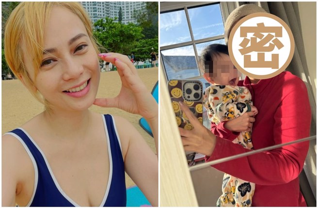 吴日言PO出抱着儿子的自拍照，容貌老化不少。（图／yan512 Instagram）