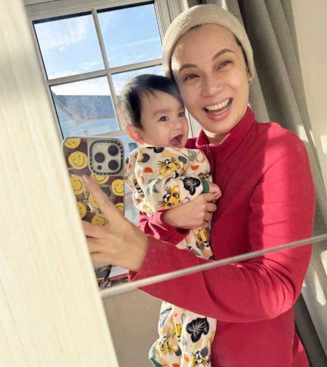 吴日言相较过往似乎苍老不少，脸上还出现「雀斑和黑眼圈」。（图／yan512 Instagram）