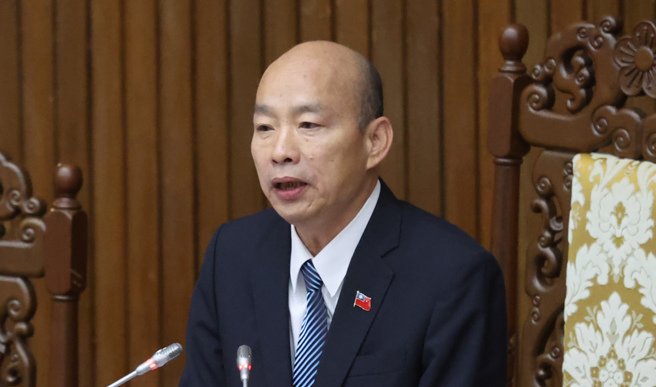 立法院长韩国瑜。（资料照,姚志平摄）