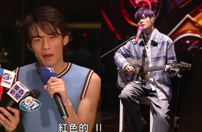 周杰伦23年前透露摩托车被偷走，还当场抖出车牌号码，希望藉此喊话小偷。（图／完全娱乐YouTube、杰威尔音乐提供）