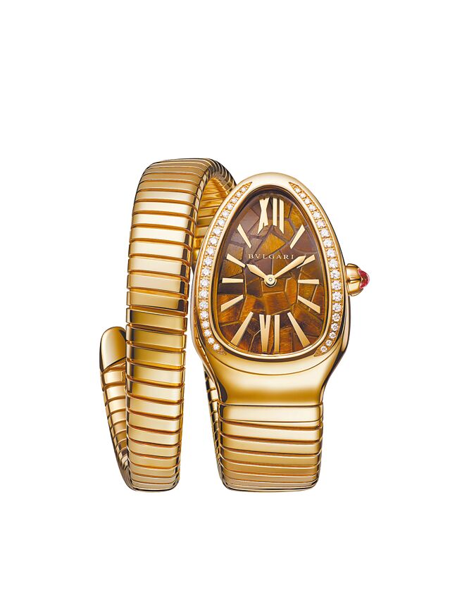 SERPENTI TUBOGAS安藤忠雄限量腕表，秋季款，店洽。（BVLGARI提供）