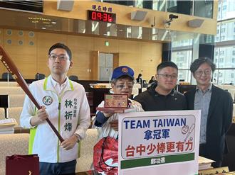 籲盧秀燕重組「府會棒球隊」 綠議員穿球衣質詢