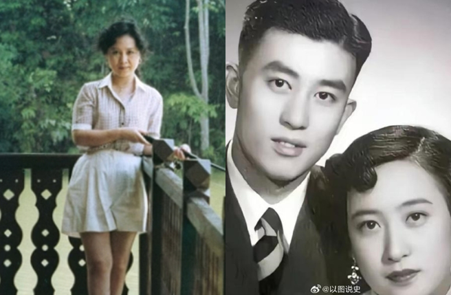 琼瑶（左图）曾在自传中提及母亲袁行恕、父亲陈致平也是师生恋。（图／翻摄自琼瑶脸书；翻摄自微博）