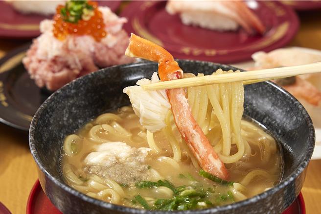 寿司郎「浓厚蟹肉味噌拉麵」140元。（寿司郎提供／朱世凯台北传真）