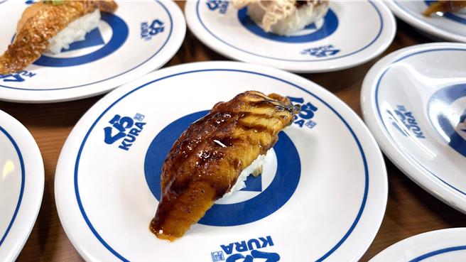 藏寿司「炙烤大切蒲烧鳗鱼」一贯80元。（藏寿司提供／朱世凯台北传真）