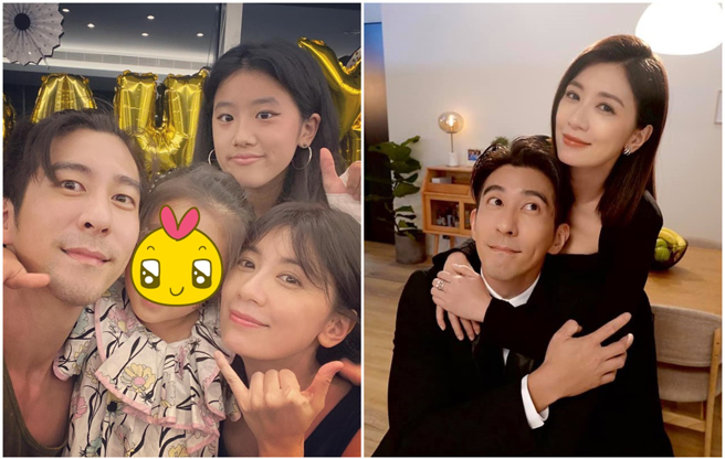 贾静雯和修杰楷结婚9年，一家人感情深厚。（贾静雯脸书）