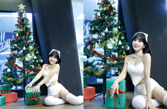 壮壮雪白套装解放超凶身材。（图／IG@ula_shen_）