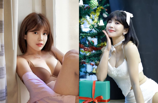 壮壮雪白套装解放超凶身材，跪坐挤出3层腰内肉网嗨翻。（图／IG@ula_shen_）