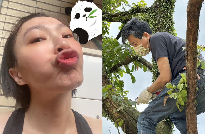 侯怡君曾在脸书分享萧大陆的照片放闪。（图／翻摄自侯怡君的家脸书）