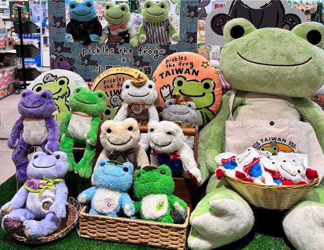 pickles the frog萌蛙匹克造型可爱又有平安寓意，在日本等地拥有高人气。（台隆手创馆提供