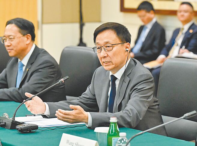 大陆国家副主席韩正。（新华社）