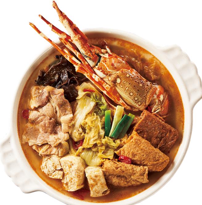 7-11推「林聪明龙虾锅」，1199元。（7-11提供／朱世凯台北传真）