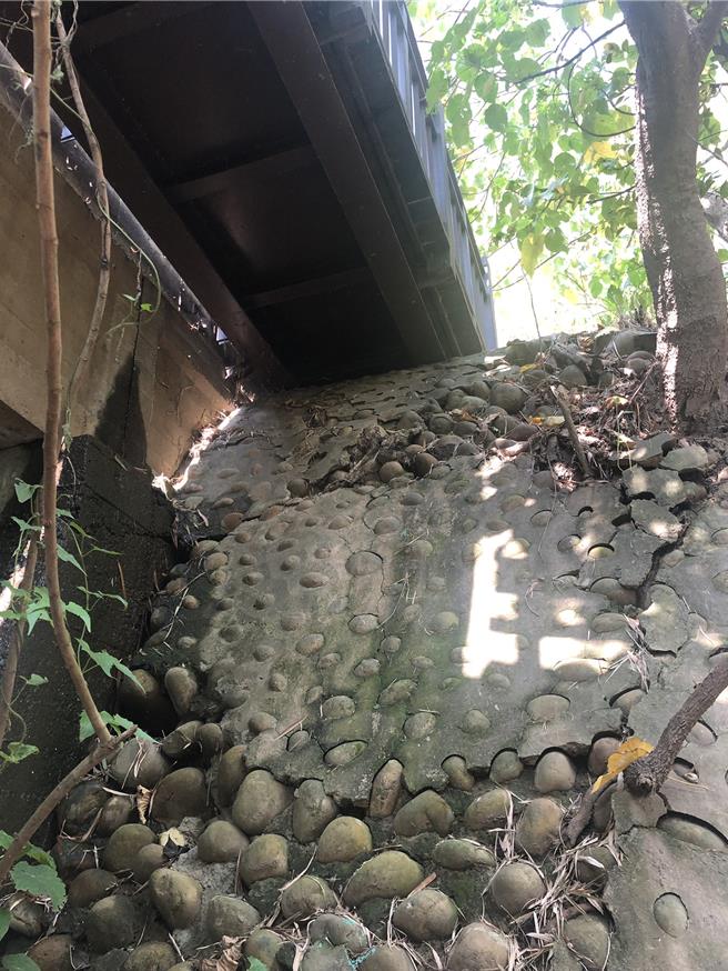 台中市位于乌日与大肚区交界的知高圳步道平坦好走，广受民眾喜爱，步道部分跨桥桥面老化、桥台开裂，自15日起封闭修缮，预计明年1月15日重新开放。（中市观旅局提供／潘虹恩台中传真）