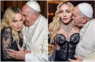  瑪丹娜轉發「教宗貼臉摟抱」AI照 教徒炸鍋：冒犯上帝令人作嘔